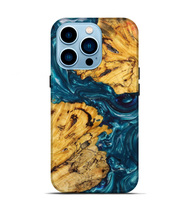 iPhone 14 Pro Wood+Resin Live Edge Phone Case - Cara (Artist Pick, 642253)