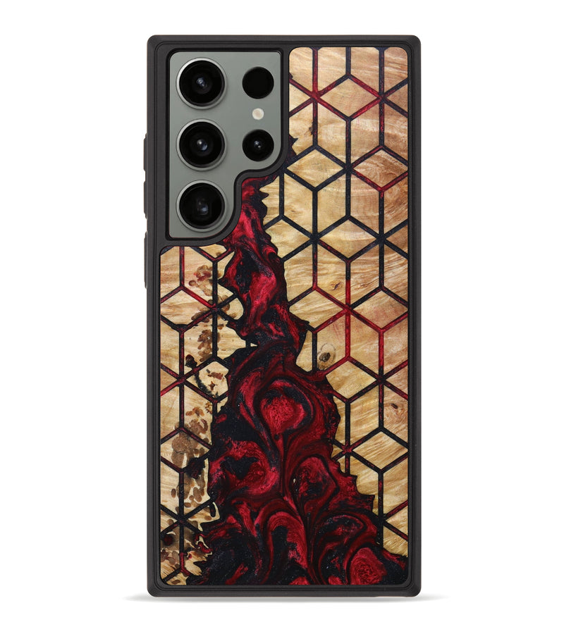 Galaxy S23 Ultra Wood+Resin Phone Case - Morgan (Pattern, 645031)