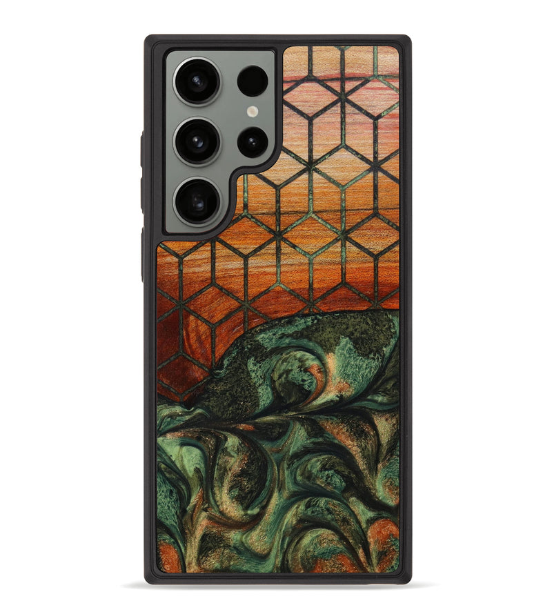 Galaxy S23 Ultra Wood+Resin Phone Case - Taylor (Pattern, 642750)
