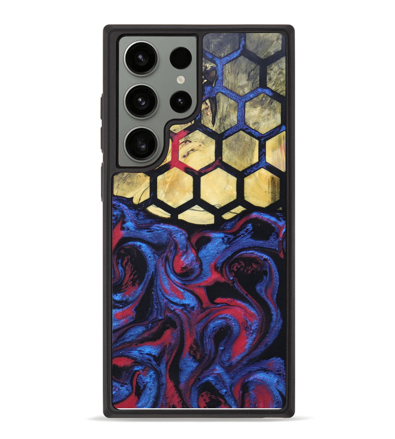 Galaxy S23 Ultra Wood+Resin Phone Case - Danica (Pattern, 625259)