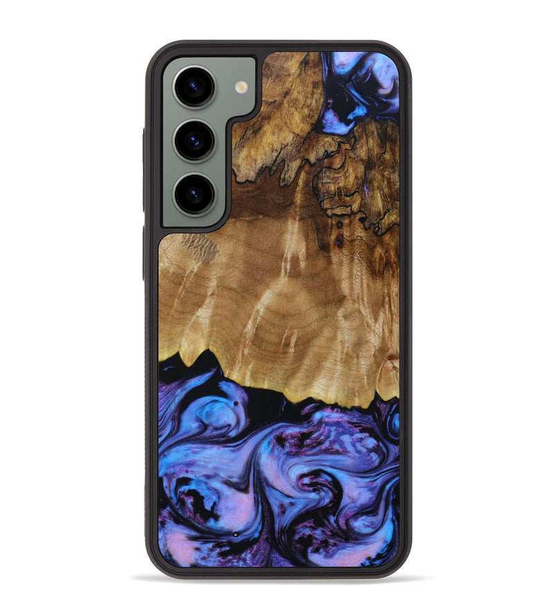 Galaxy S23 Plus Wood+Resin Phone Case - Kenzie (Purple, 643378)