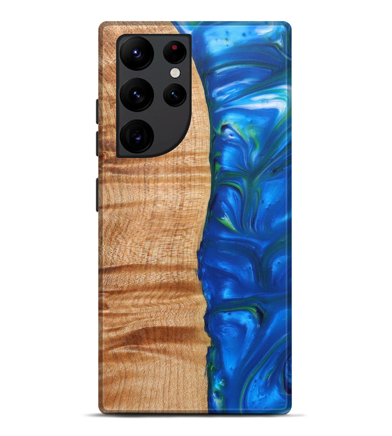 Galaxy S22 Ultra Wood+Resin Live Edge Phone Case - Brock (Artist Pick, 626634)