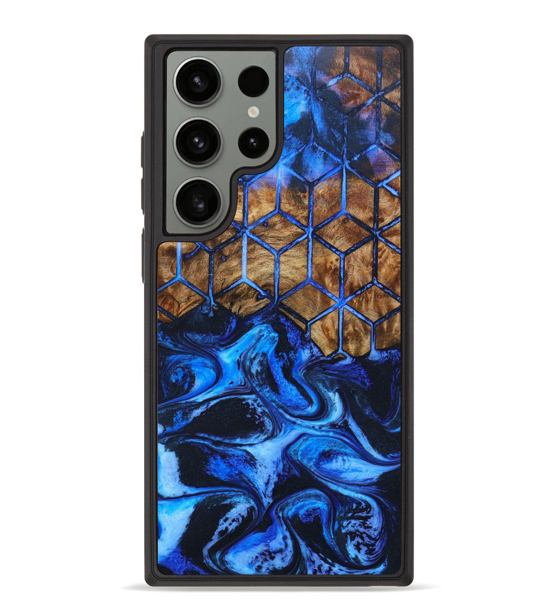 Galaxy S23 Ultra Wood+Resin Phone Case - Destiney (Pattern, 631463)