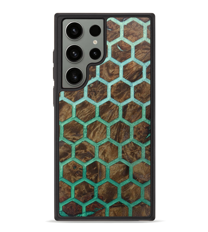Galaxy S23 Ultra Wood+Resin Phone Case - Josiah (Pattern, 623469)