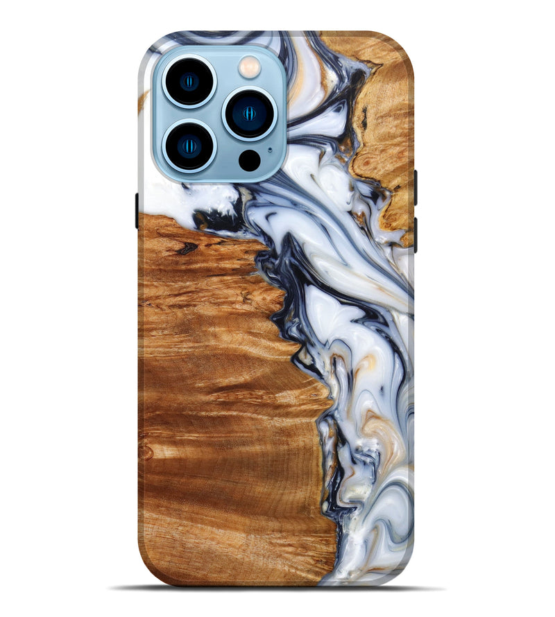 iPhone 14 Pro Max Wood+Resin Live Edge Phone Case - Arn (Artist Pick, 633263)