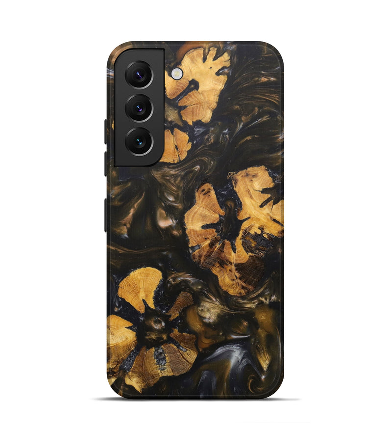 Galaxy S22 Wood+Resin Live Edge Phone Case - Magnolia (Metallic, 596318)