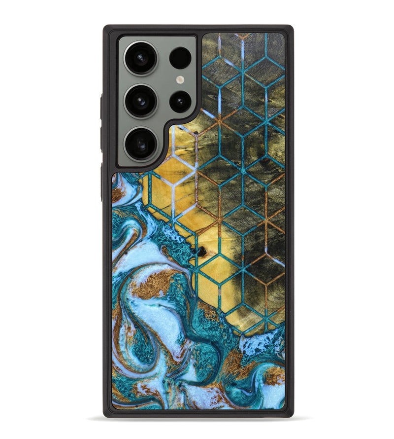 Galaxy S23 Ultra Wood+Resin Phone Case - Romeo (Pattern, 638376)