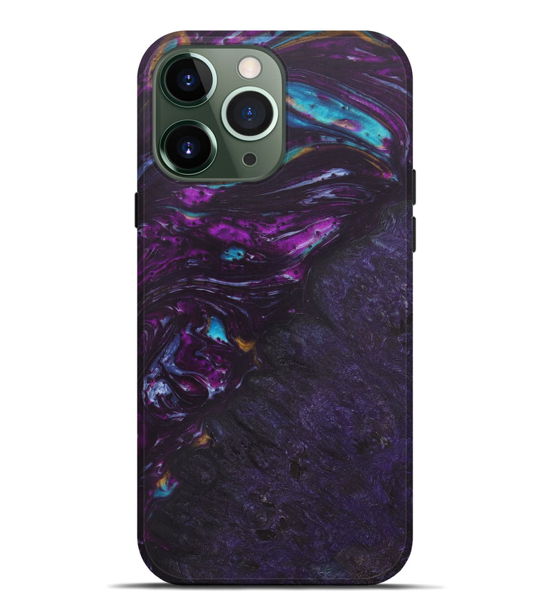 iPhone 13 Pro Max Wood+Resin Live Edge Phone Case - Nik (Purple, 580686)