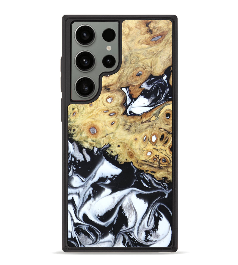 Galaxy S23 Ultra Wood+Resin Phone Case - Sheridan (Black & White, 629500)