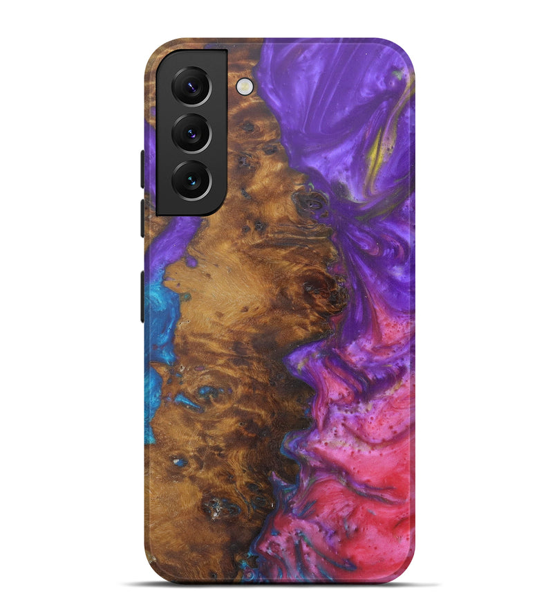 Galaxy S22 Plus Wood+Resin Live Edge Phone Case - Pavla (Purple, 594872)