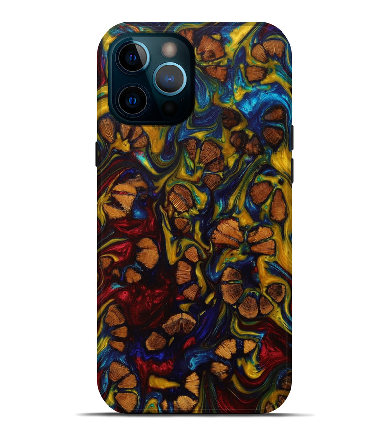 iPhone 12 Pro Max Wood+Resin Live Edge Phone Case - Athena (Artist Pick, 643974)