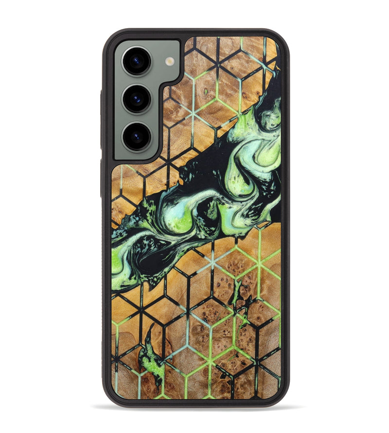 Galaxy S23 Plus Wood+Resin Phone Case - Keyon (Pattern, 623633)