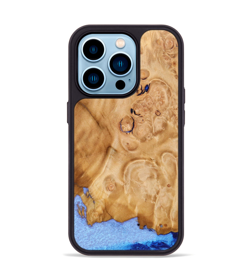 iPhone 14 Pro Wood+Resin Phone Case - Julie (Wood Burl, 646022)