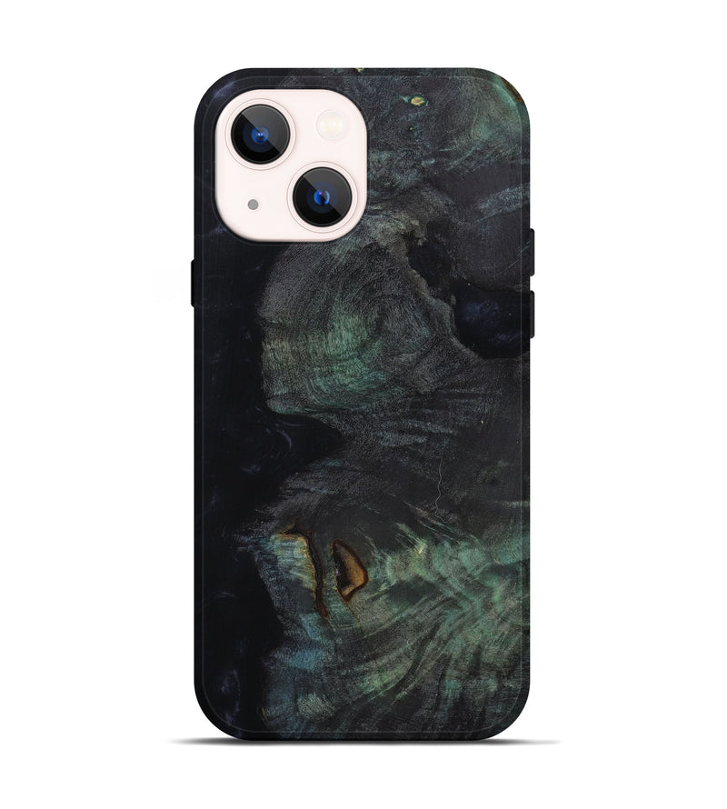 iPhone 14 Wood+Resin Live Edge Phone Case - Alexys (Black & White, 628004)