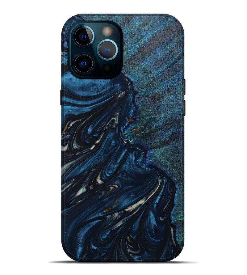 iPhone 12 Pro Max Wood+Resin Live Edge Phone Case - Dewey (Artist Pick, 635138)
