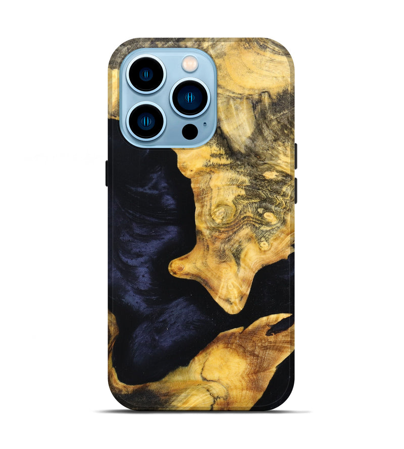 iPhone 14 Pro Wood+Resin Live Edge Phone Case - Damien (Artist Pick, 627989)