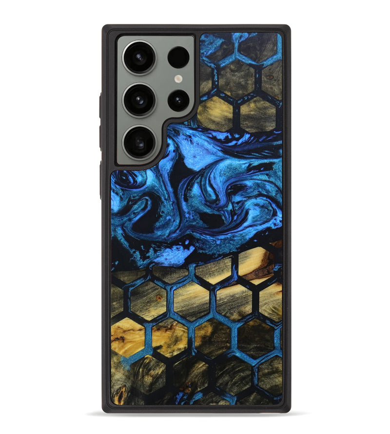 Galaxy S23 Ultra Wood+Resin Phone Case - Demi (Pattern, 644506)