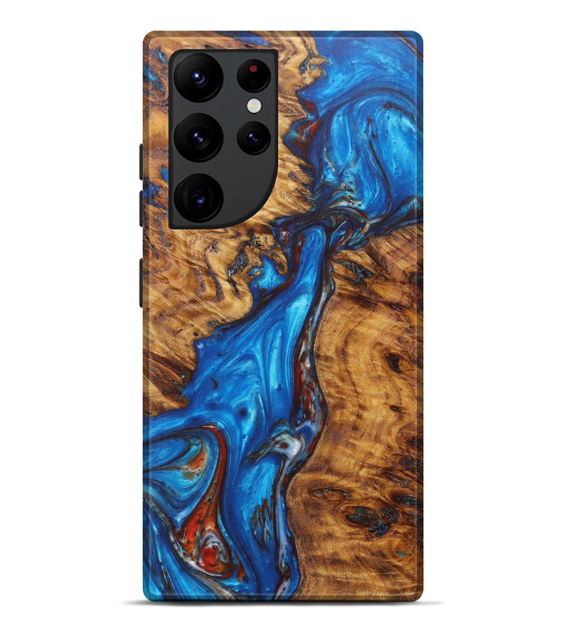 Galaxy S22 Ultra Wood+Resin Live Edge Phone Case - Abbe (Artist Pick, 606812)