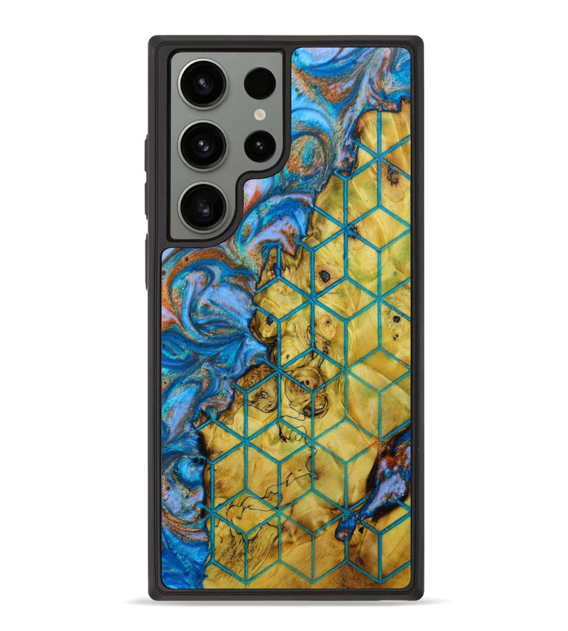 Galaxy S23 Ultra Wood+Resin Phone Case - Londyn (Pattern, 642024)