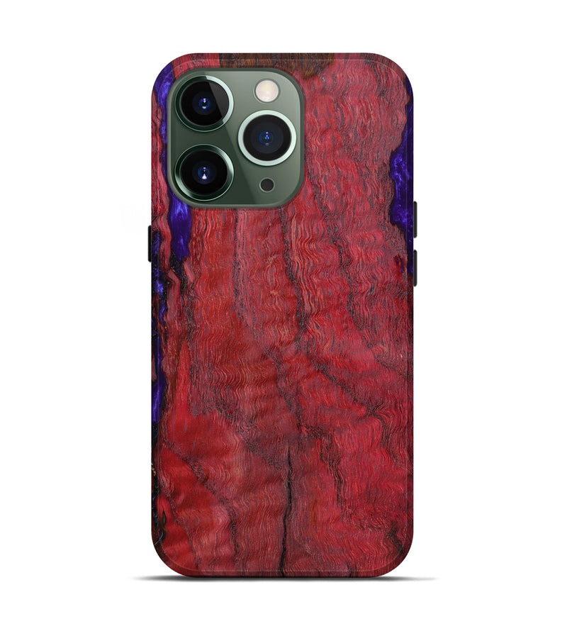iPhone 13 Pro Wood+Resin Live Edge Phone Case - Lara (Purple, 634613)