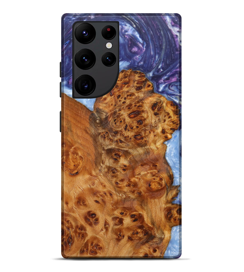 Galaxy S22 Ultra Wood+Resin Live Edge Phone Case - Wendel (Purple, 607165)