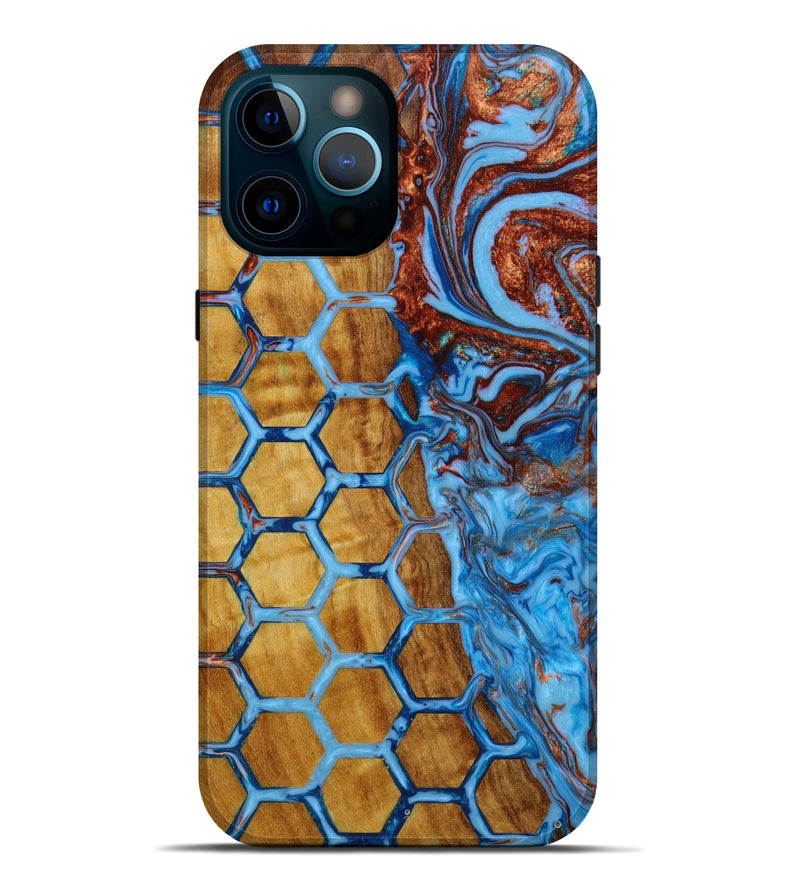 iPhone 12 Pro Max Wood+Resin Live Edge Phone Case - Madelyn (Pattern, 647842)