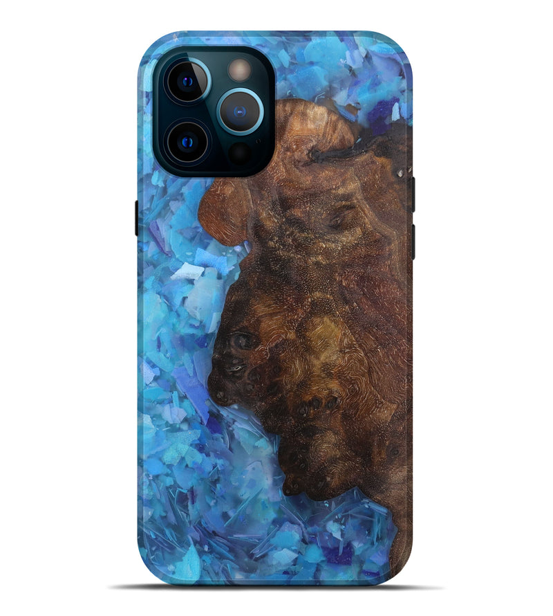 iPhone 12 Pro Max Wood+Resin Live Edge Phone Case - Krysta (Artist Pick, 605615)