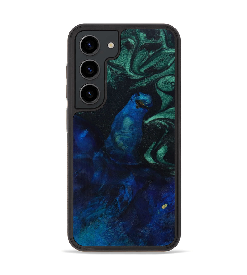 Galaxy S23 Wood+Resin Phone Case - Corinne (Green, 647801)