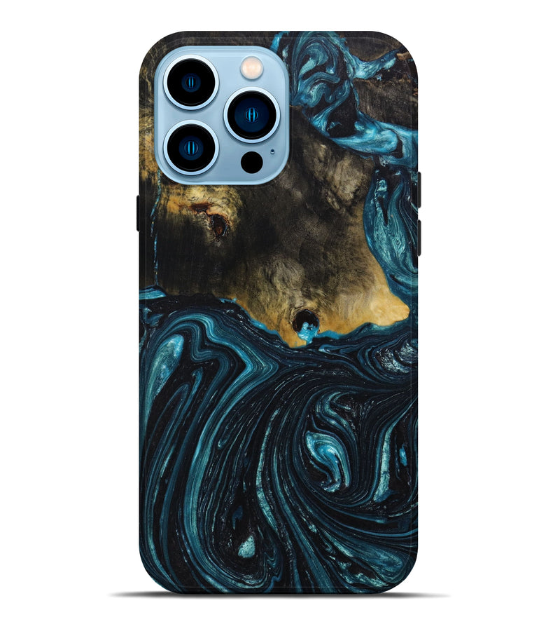 iPhone 14 Pro Max Wood+Resin Live Edge Phone Case - Atlas (Artist Pick, 645989)