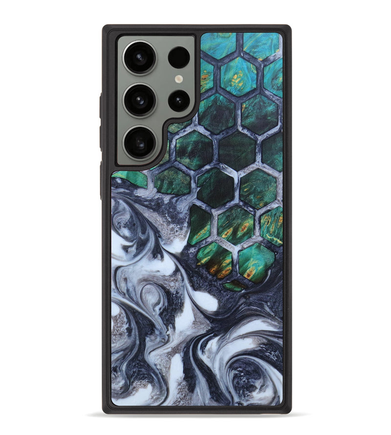 Galaxy S23 Ultra Wood+Resin Phone Case - Barb (Pattern, 630906)