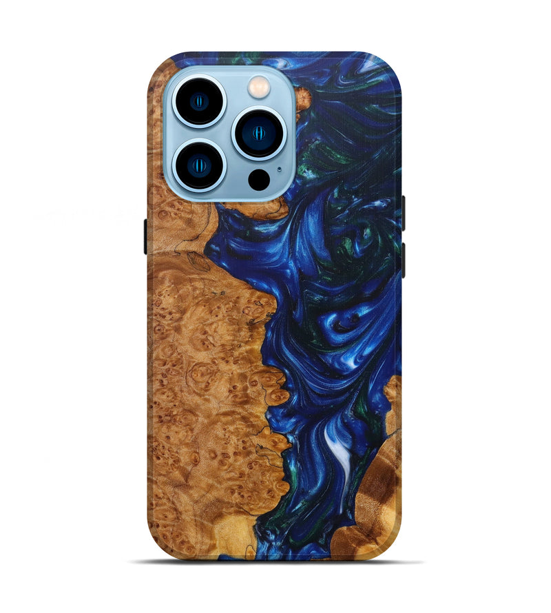 iPhone 14 Pro Wood+Resin Live Edge Phone Case - Janeen (Artist Pick, 611164)
