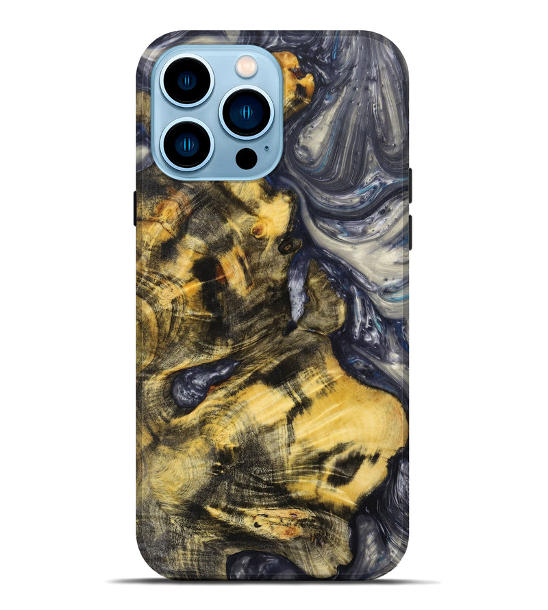 iPhone 14 Pro Max Wood+Resin Live Edge Phone Case - Herman (Artist Pick, 635699)