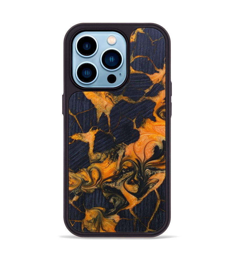 iPhone 14 Pro Wood+Resin Phone Case - Jeana (Lava, 624941)