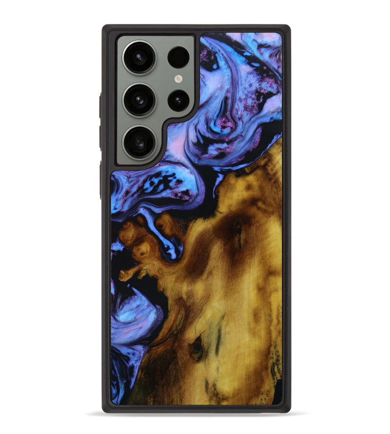 Galaxy S23 Ultra Wood+Resin Phone Case - Reese (Purple, 643395)