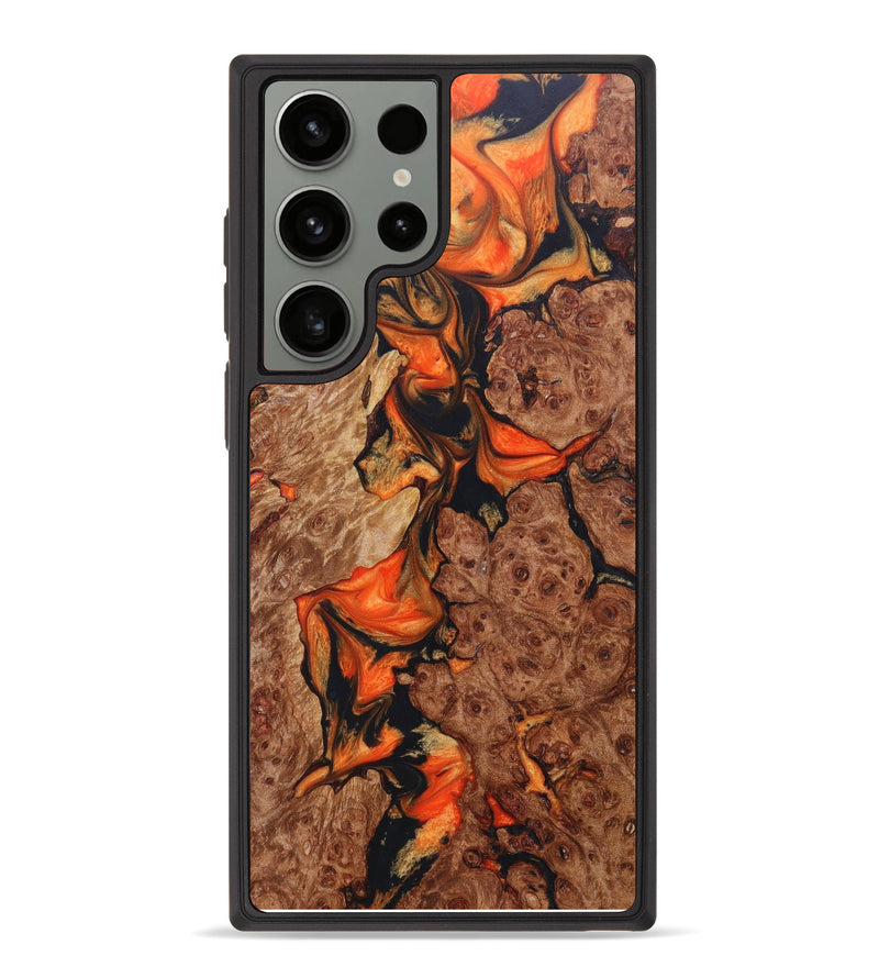 Galaxy S23 Ultra Wood+Resin Phone Case - Tristin (Lava, 624989)