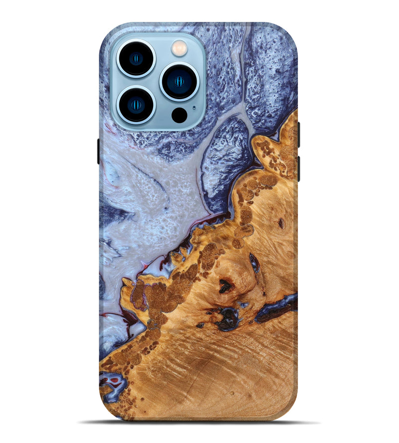 iPhone 14 Pro Max Wood+Resin Live Edge Phone Case - Destiny (Artist Pick, 633047)