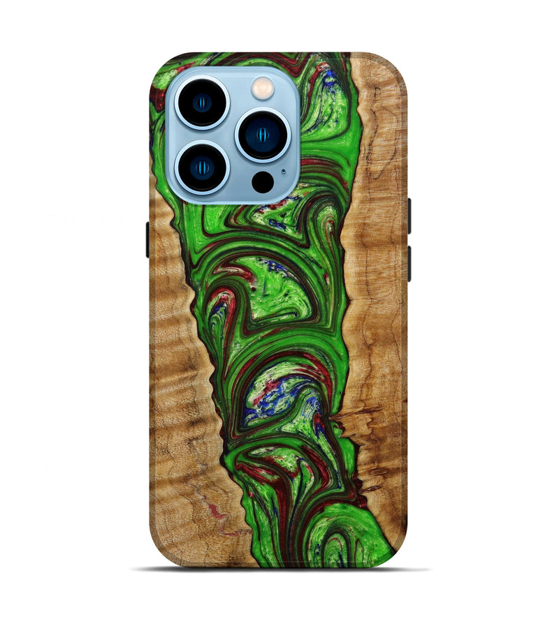 iPhone 14 Pro Wood+Resin Live Edge Phone Case - Sofia (Artist Pick, 642830)