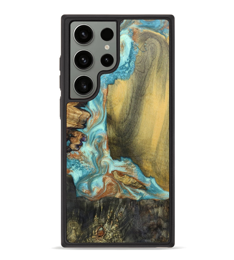 Galaxy S23 Ultra Wood+Resin Phone Case - Griffin (Mosaic, 636620)