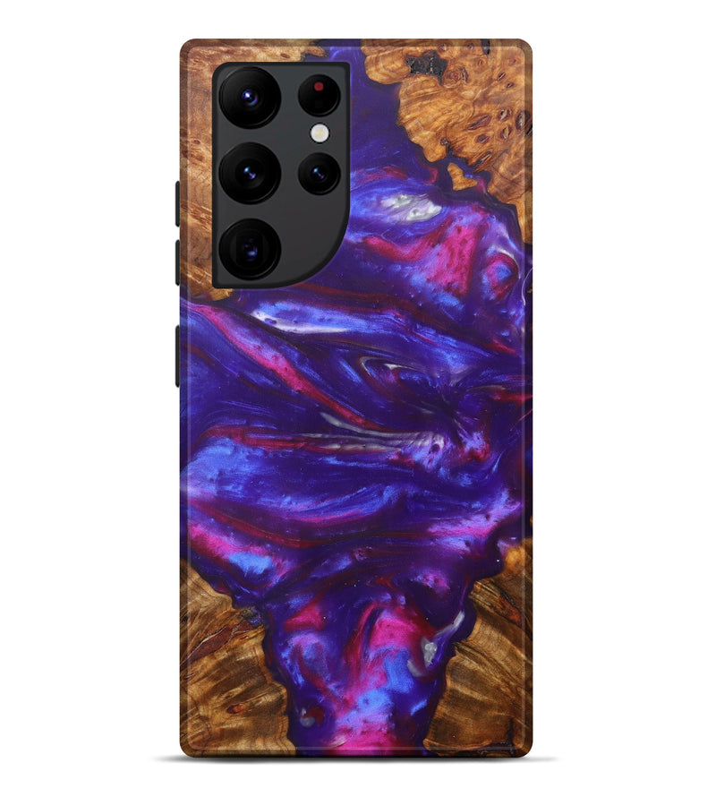 Galaxy S22 Ultra Wood+Resin Live Edge Phone Case - Christel (Artist Pick, 606777)