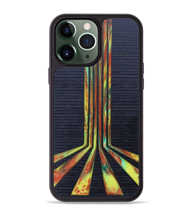 iPhone 13 Pro Max Wood+Resin Phone Case - Daphne (Retro, 634710)