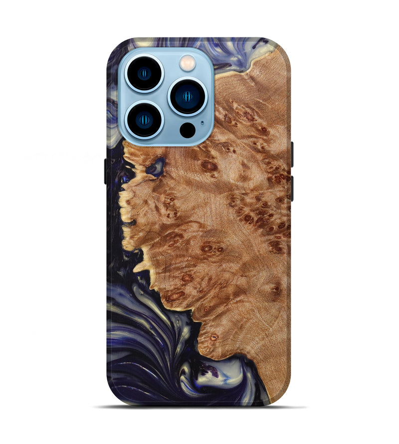 iPhone 14 Pro Wood+Resin Live Edge Phone Case - Kinleigh (Artist Pick, 624538)