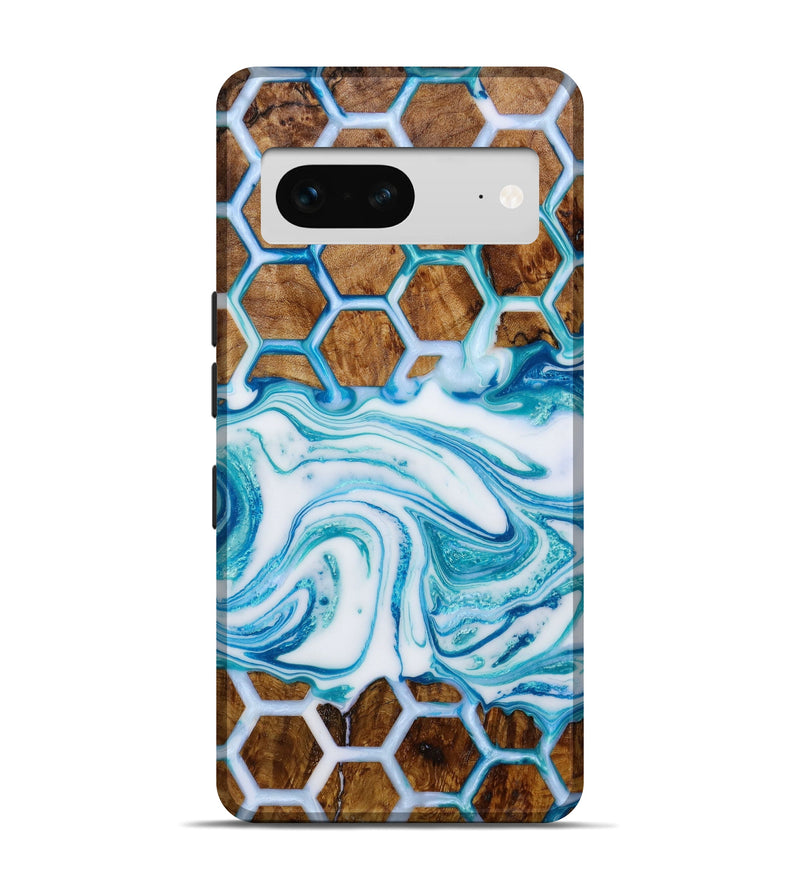 Pixel 7 Wood+Resin Live Edge Phone Case - Judith (Pattern, 647838)