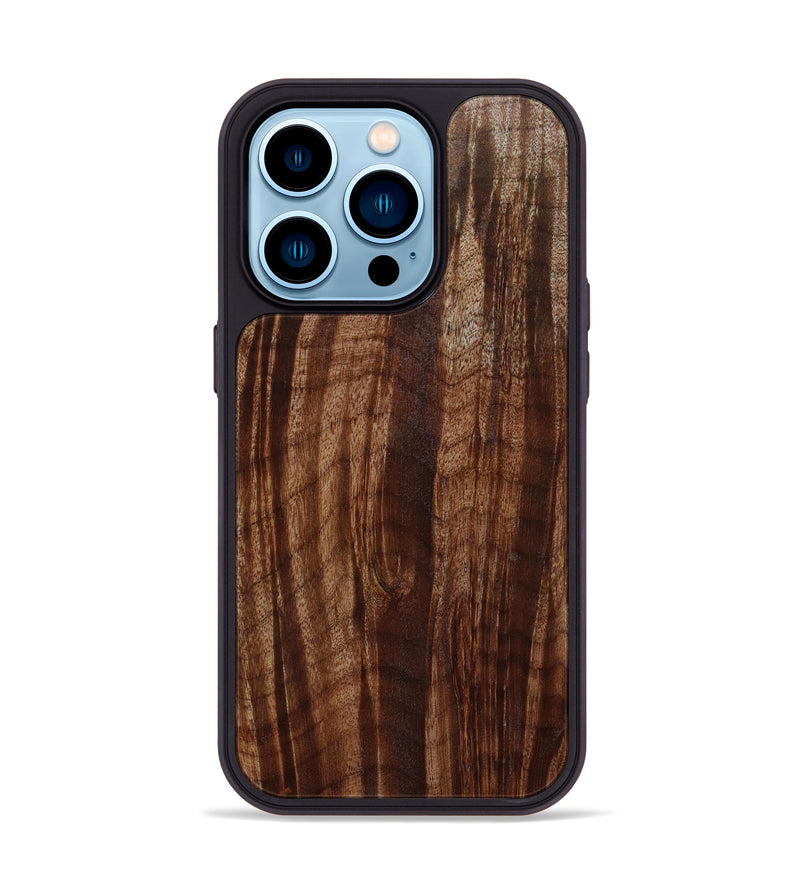 iPhone 14 Pro Wood+Resin Phone Case - Luis (Wood Burl, 647600)