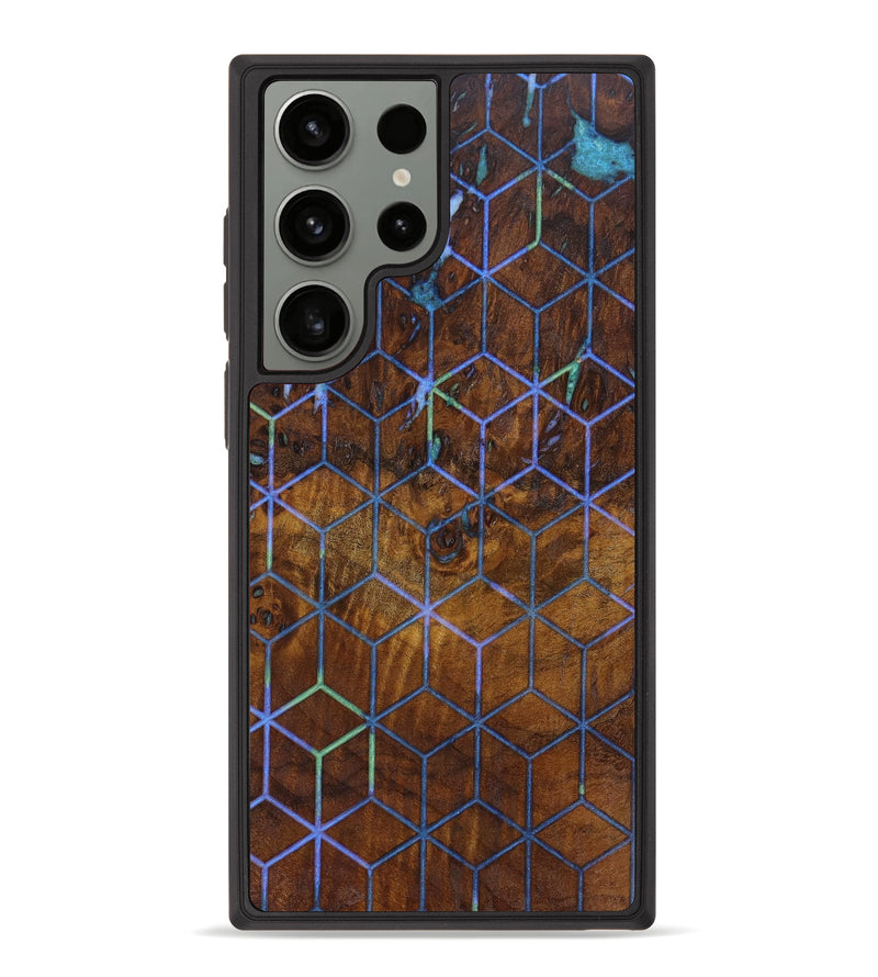 Galaxy S23 Ultra Wood+Resin Phone Case - Vickey (Pattern, 622704)