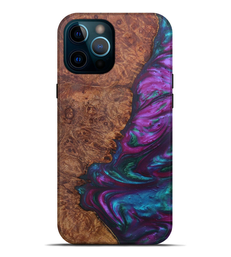 iPhone 12 Pro Max Wood+Resin Live Edge Phone Case - Yalonda (Artist Pick, 608643)
