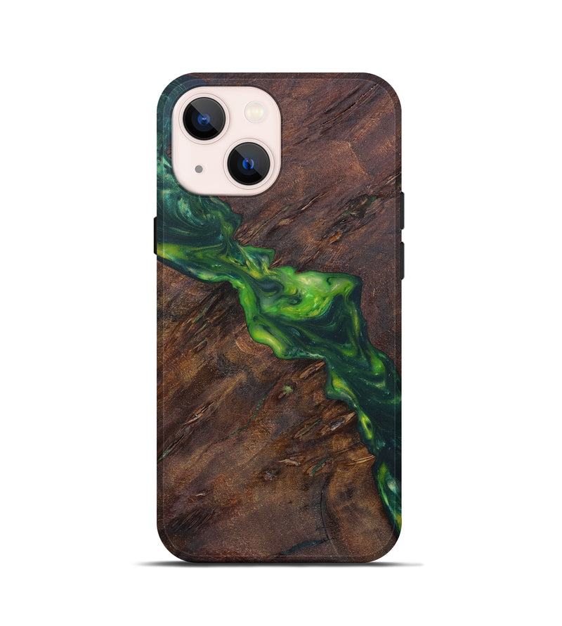 iPhone 13 mini Wood+Resin Live Edge Phone Case - Roxine (Artist Pick, 608651)