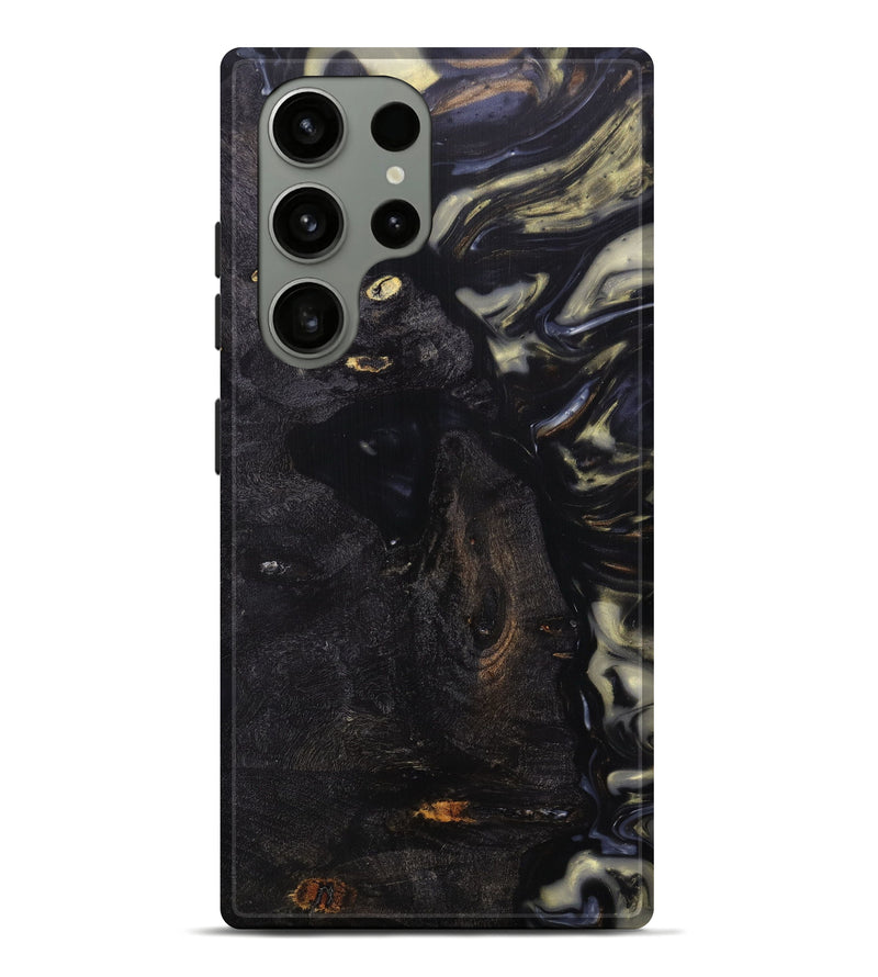 Galaxy S23 Ultra Wood+Resin Live Edge Phone Case - Aubriana (Metallic, 626362)