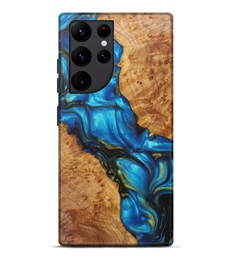 Galaxy S22 Ultra Wood+Resin Live Edge Phone Case - Kinlee (Artist Pick, 616685)