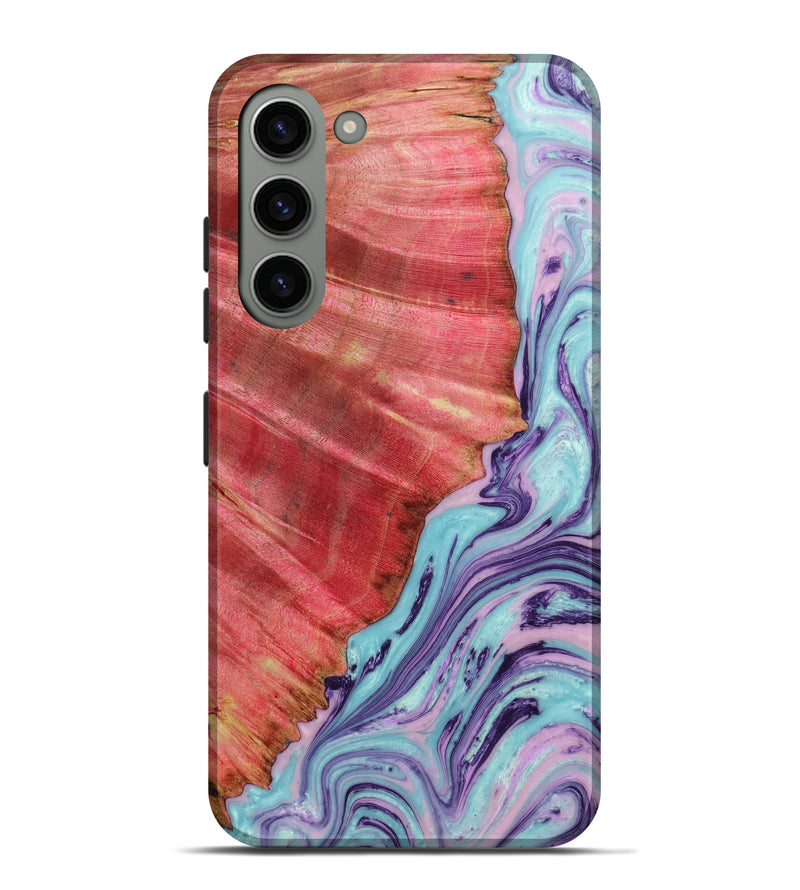 Galaxy S23 Plus Wood+Resin Live Edge Phone Case - Velma (Purple, 644791)