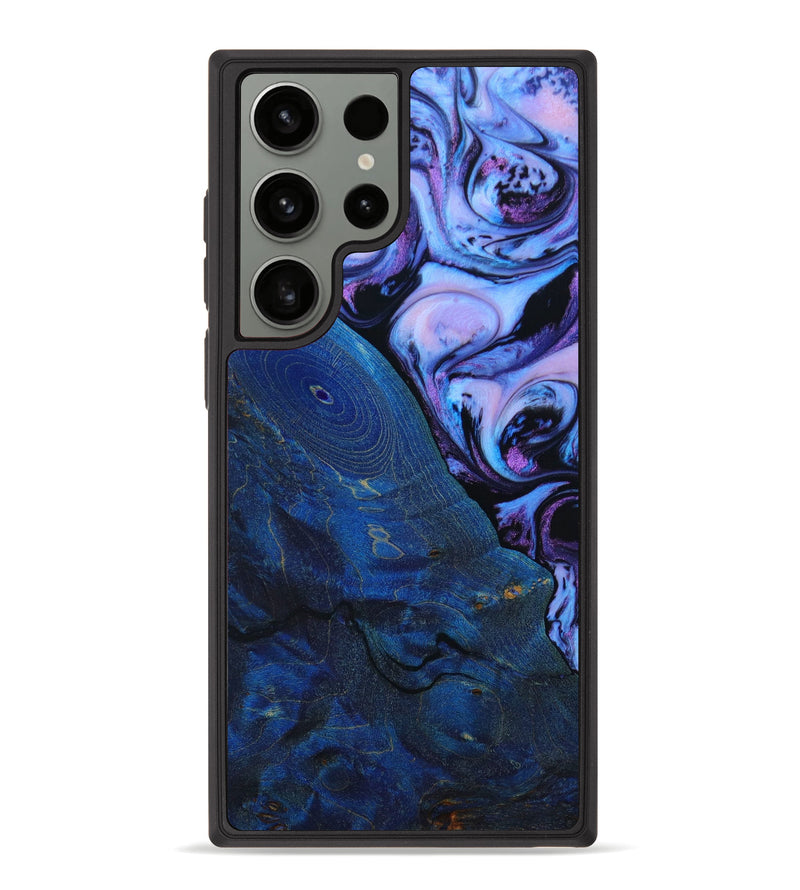 Galaxy S23 Ultra Wood+Resin Phone Case - Jonathan (Purple, 646814)